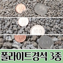 폴라이트 경석 (3종/택1) 흙 배양토, 폴라이트 경석 소립 1개
