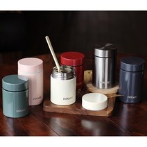 더바른유통 도시락통 200ml 280ml 보온 도시락통 1인용 보온도시락통 보온 죽통 어린이집 죽통, 아이보리색