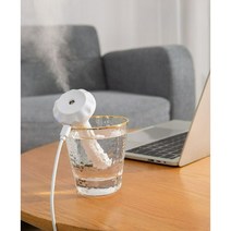 집이건조할때 무지 가습기 홈 사무실 노필터 생수통 청소필요없는가습기, 무지가습기+면봉4개 [케이블 포함]