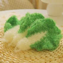 핸드메이드 손뜨개 주방 수세미 수제 답례품 14종 모음, 12.배추수세미 3P