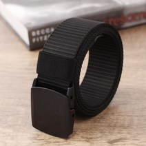 캐주얼 남자 패브릭 버클 벨트 허리띠 (블랙) 작업복벨트 패브릭벨트 허리벨트 혁띠
