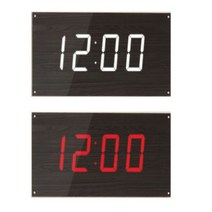 디지털 전자벽시계 사무실 벽걸이시계 대형 LED, 화이트