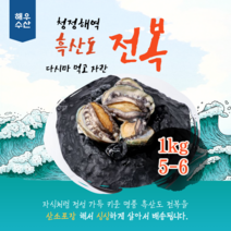 [프리미엄]흑산도 참전복 5~6미/kg, 1kg