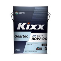 KIXX GL-4 80W90 20L 기어텍 GL4, 1개, KIXX GL-4 80W90_20L