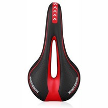 MTB 산악 도로 자전거 좌석 편안한 젤 자전거 안장 충격 방지 사이클링 쿠션 운동 자전거 안장 남성 및 여성용, Type D Red