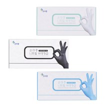 손마중 니트릴장갑 화이트 100매/라텍스 일회용 위생 고무 요리 장갑 추천, S