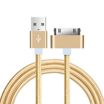 아이폰 삼성30 핀 USB 케이블 아이폰 4S 4 3GS iPad 1 2 3 아이팟 나노 itouch 충전기 케이블 빠른 충전 데, 01 gold_02 0.25 메터