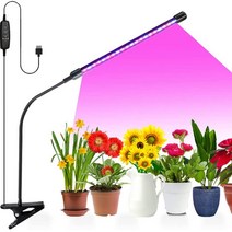 엔템 led 식물등 스탠드 바 소켓 전구 바형 실내 식물조명 led바 식물재배용 전기 식물조명등, LED식물등(3구), 1개