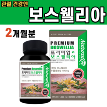 관절에 좋은 보스웰리아 약초 추천 보스웰리스 보스월리아나 보스웰릭스 보스웰릭산 연골관리복합식품 무릎 관절 연골 글리세린지방산에스테르, 1박스