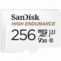 샌디스크 MicroSDXC High Endurance CLASS10 UHS-I U3 V30 MLC 256GB 메모리카드 (SDSQQNR-256G-GN6IA), 128GB