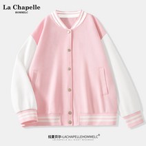여성 야구점퍼 따뜻한 잠바 점퍼 발랄한 귀여운 꾸안꾸 La Chapelle 야구 재킷 여성 봄 가을 2023 새로운 핫 스타일 가을 여성 카디건 재킷 탑 J