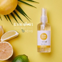 앤더홈즈 섬유향수 피치앤구아바 과일향 룸스프레이 100ml 드레스퍼퓸, 1개, 레몬라임