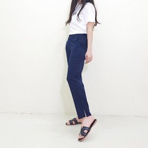 슬기크 올데이 네이비 옆트임 슬랙스 2XL