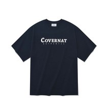 COVERNAT 어센틱 로고 티셔츠 네이비