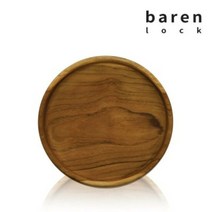 비프로젝트 바른락 티크 우드 원형 쟁반 트레이 15cm(소), 단품
