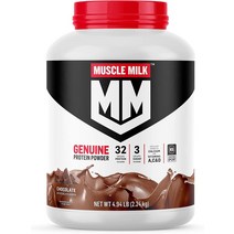 머슬밀크 분리 유청 단백질 32g 파우더 칼슘 비타민A C D wpi보충 875g, 초콜렛 + 100개, 4.94 파운드 (1개 팩)