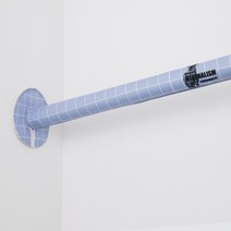 에어컨 난방기 파이프 커버 실외기 가리개 매립 호스 덮개 가스 배관 스티커 패브릭, 바이올렛 라인 사슴 + 길이25cmx둘레14cm
