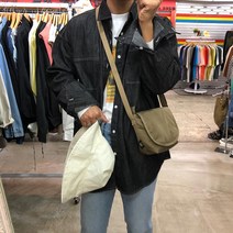 디퍼 스티치 생지 오버핏 데님 셔츠