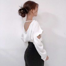 텐퍼센트 포 우먼 / 엘드 뒷트임 슬릿 블라우스