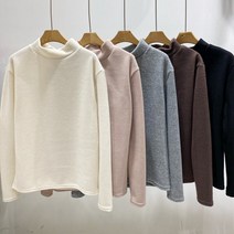 기모 반폴라티셔츠)터틀넥 기모면원단 기모폴라 기모티셔츠 하프터틀넥 토톰한폴리면원단 스판 기본티