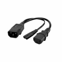 IEC 320 C14 수 플러그-2XC13 C5 C7 C8 C13 암 Y 유형 분배기 전원 코드 c14-2 웨이 어댑터 케이블 250V/10Acable, 0.3m, 03 C14 TO C13 and C7