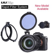 UURig RFS ND 필터 신속한 시스템 퀵 릴리스 플립 브래킷 렌즈 마운트 Sony Nikon DSLR 카메라 액세서리, [01] 72mm