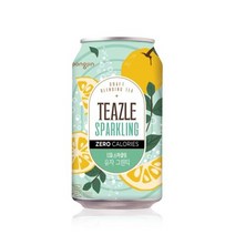 티즐 먹는샘물 스파클 Sparkle링 유자그린티 캔 340ml 24캔, 티즐 스파클링 유자그린티 캔 34