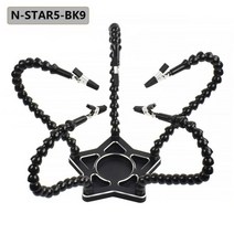 NEWACALOX 세 번째 손 납땜 스탠드 3X LED 조명 돋보기 5 개 유연한 암 PCB 보드 홀더 스테이션, 중국, N-STAR5-BK9