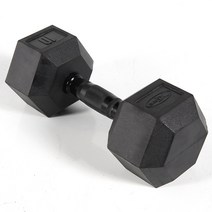 바디엑스 [낱개] 육각아령 고무덤벨 10kg 블랙그립 네츄럴고무, 선택완료