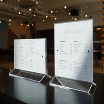 스튜디오투명 아크릴 꽂이 POP 스탠드 메뉴판, 1개