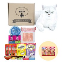 동동이네 고양이 크리스마스선물세트 최애 간식 츄르 템테이션 ANF캔 장난감 총 17종 랜덤구성 종합선물세트