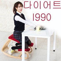 바른자세 허리디스크 의자 거북목 척추협착증 공시생 체형교정 무릎의자, 레드, 1개