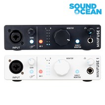 ARTURIA Minifuse1 아투리아 USB 오디오 인터페이스, 화이트