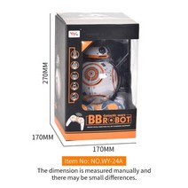 BB8 RC 로봇 업그레이드 댄스 회전 음악 조명 스마트 2.4G 원격 제어 지능형 BB-8 모델 완구, Basic
