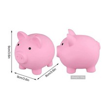 소형금고 가정용 미니 스마트 개인 대형 책 카운터 내화 금고 돈통 비상금 지문인식 사무용 Cute Pig Bank, 03 Pink
