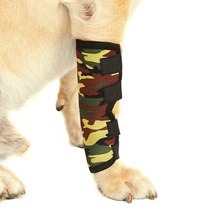 강아지재활기구개다리 무릎 패드 회복 핥기 방지 상처 보조 고정 보호대 액세서리, 02 Camouflage_03 L 1 Piece