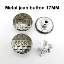 저스트인 혼합 금속 청바지 단추 바느질 의류 액세서리 장식 JMB-079 적합 17mm 30 개, [18] 25
