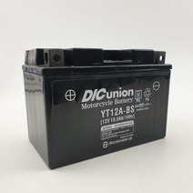 DICunion YT12A-BS 오토바이 배터리 z1000 조이맥스300 다운타운125 300 크루심