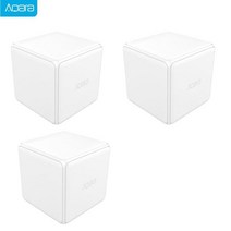 이장원큐브 스마트큐브 Aqara지그비 매직 큐브 컨트롤러 샤오미 미지아용 6 가지 액션으로 제어되는 스마트 홈 장치 미 앱으로 작동, [03] 3 Pieces