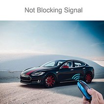 독일 직구 Model S 및 Model 3용 프리미엄 Tesla 키 케이스 - 가죽 키 포브가 있는 항공기 알루미늄 플립 키 케이스 - Tesla Model S 및 Model 3 Blue-17691, 모델 X, 은