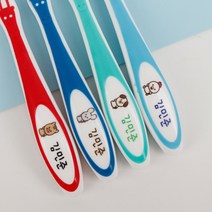 미소덴탈 네임칫솔 유아 어린이 아동칫솔 치과 이름 유치원 어린이집 초등학교칫솔, 02)남아동물(7세-11세)벌크형, 8개