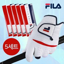 [휠라코리아] FL 3301 남성 장갑(1장 5세트), (화이트)23호