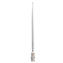 철근탐사기 1pc 스테인레스 스틸 180 학위 텔레스코픽 안테나 650mm BNC 커넥터 휴대용 FM 라디오 스캐너, 한개옵션0