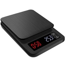스마트 커피 저울 주방 음식 저울 타이머가있는 디지털 전자 저울 정밀 보석 저울 미니 가정용 저울, 스마트 스케일, 5kg-0.1g