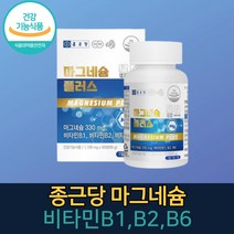 마그네슘 정 비타민 B1 B2 B6 신경 근육 기능 영양제 식약처인증 마그네슘보충제, 2박스, 90정