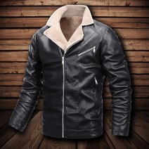 가을 겨울 재킷 남성 pu 가죽 바이커 재킷 남성 턴다운 재킷 모피 안감 두꺼워 따뜻한 코트 슬림 피트 플러스 사이즈 5xl