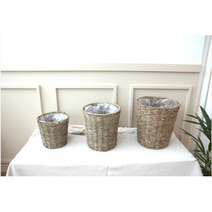 초이플랜트 왕골라탄바구니 묻지마 플랜테리어 수납용품, 대