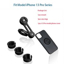 할리 호환 용품 범용 오토바이 자전거 휴대 전화 홀더 브래킷 케이스 모토 연결 핸드폰 빠른 스템 마운트, 07 For Iphone 13Pro, For Iphone 13Pro