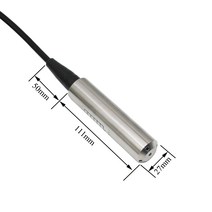 4-20mA 액체 레벨 센서 1m 영어 수심 송신기 24VDC 전원 공급 장치, 한개옵션1, 05 0-5m with 5m cable