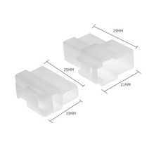 Hot Sale Power Connector Plugs Classic 10 Sets Universal T-Type 2 Pin DC Male Female Plastic Metal P, [01] B
